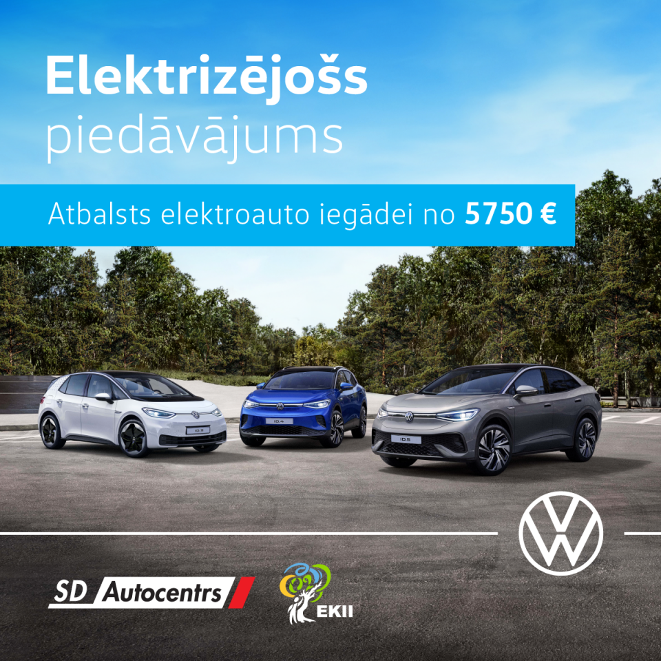 <p>Atbalsts elektroauto iegādei no 5750 EUR</p>
