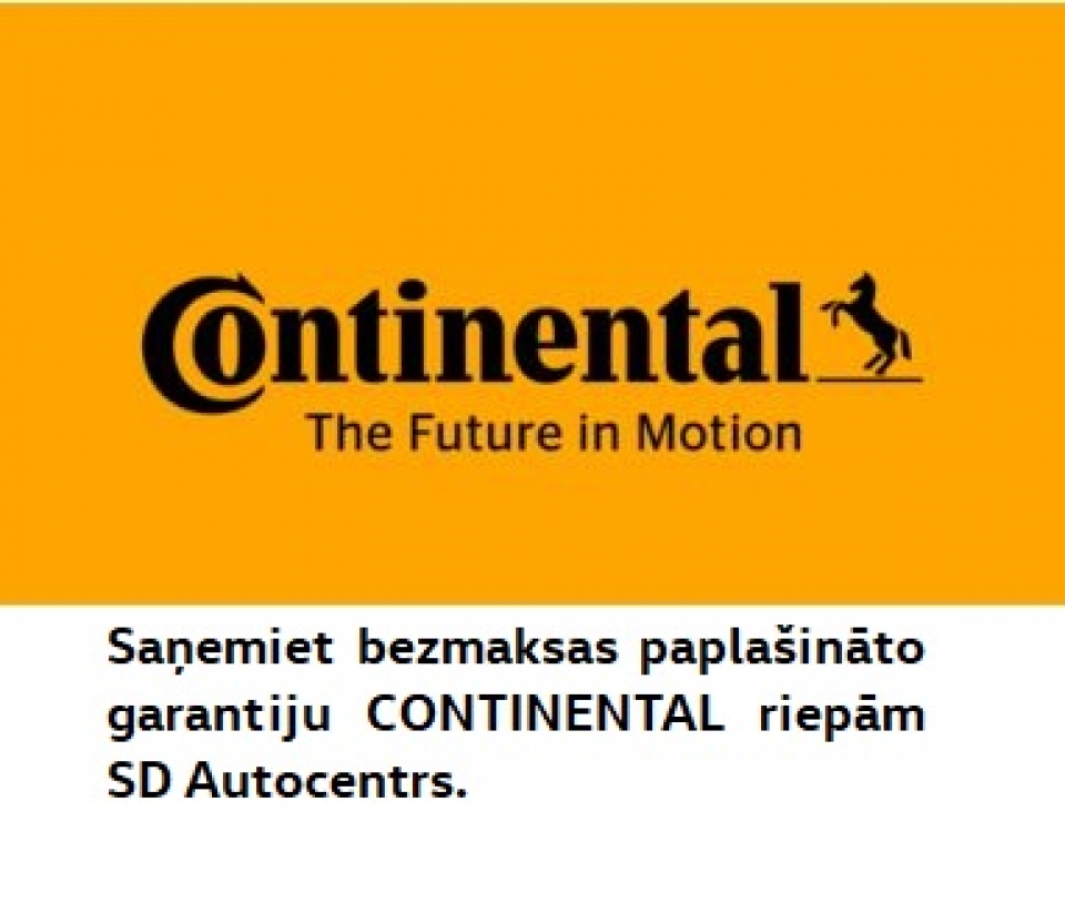 Continental riepu paplašinātā garantija
